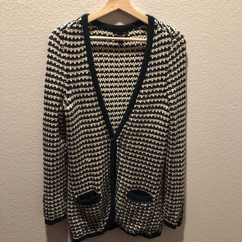 Tommy Hilfiger Strip Knit Cardigan